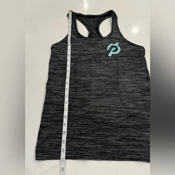 Lululemon Peloton Swiftly Speed Racerback Tank Heathered Black - Picture 4 of 10